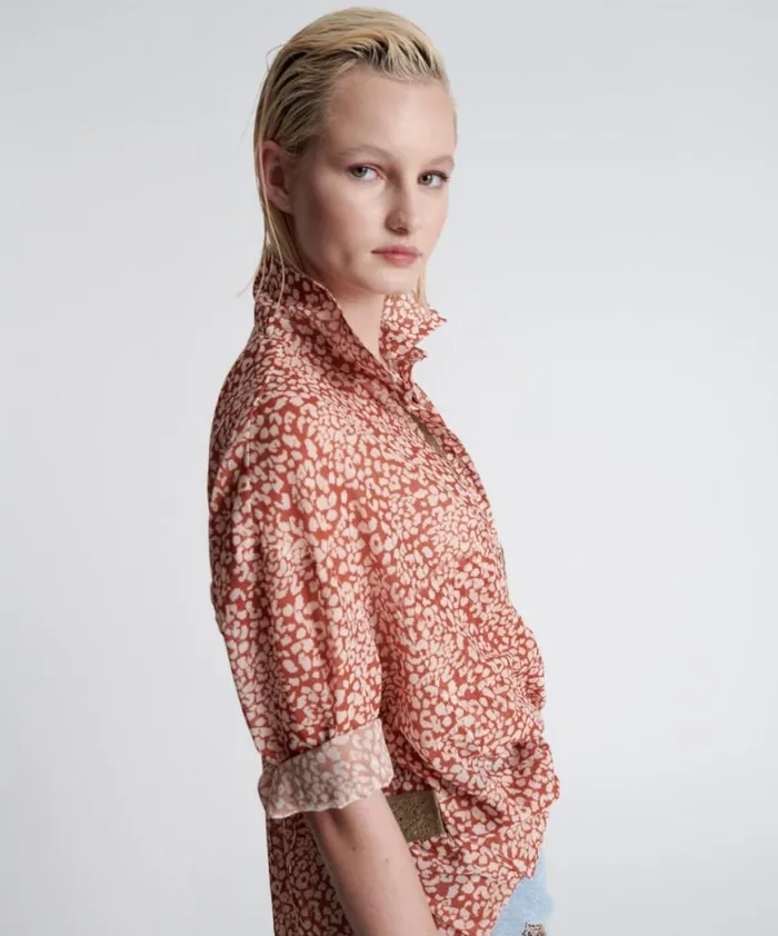 Women One Teaspoon Tops NIGHT PROWLER LUNAR SHIRT Women One Teaspoon Tops NIGHT PROWLER LUNAR SHIRT