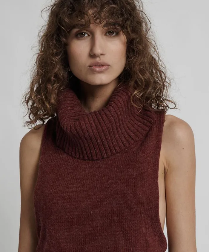 Women One Teaspoon Tops PARISIENNE ROLL NECK TOP Women One Teaspoon Tops PARISIENNE ROLL NECK TOP