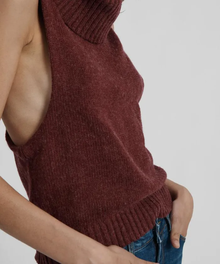 Women One Teaspoon Tops PARISIENNE ROLL NECK TOP Women One Teaspoon Tops PARISIENNE ROLL NECK TOP
