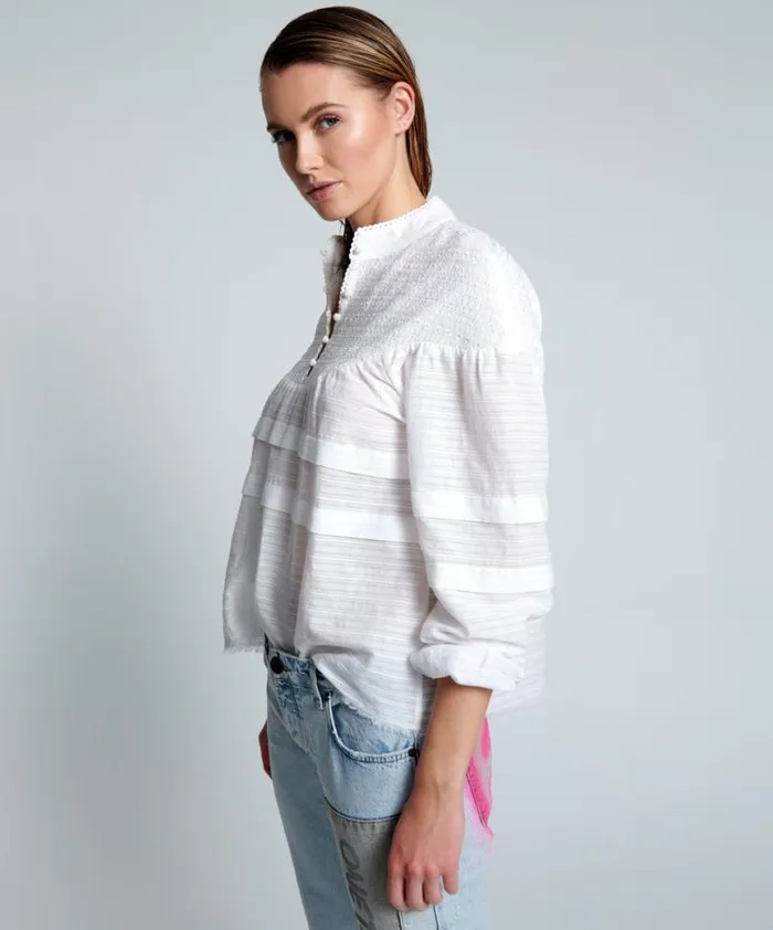 Women One Teaspoon Tops PURE DESERT ANGEL LONGSLEEVE TOP Women One Teaspoon Tops PURE DESERT ANGEL LONGSLEEVE TOP
