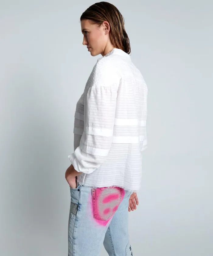 Women One Teaspoon Tops PURE DESERT ANGEL LONGSLEEVE TOP Women One Teaspoon Tops PURE DESERT ANGEL LONGSLEEVE TOP
