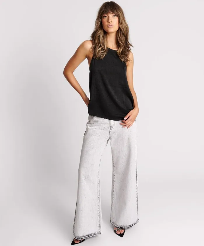 Women One Teaspoon Tops ROXIE EMBELLISHED BACKLESS TOP Women One Teaspoon Tops ROXIE EMBELLISHED BACKLESS TOP
