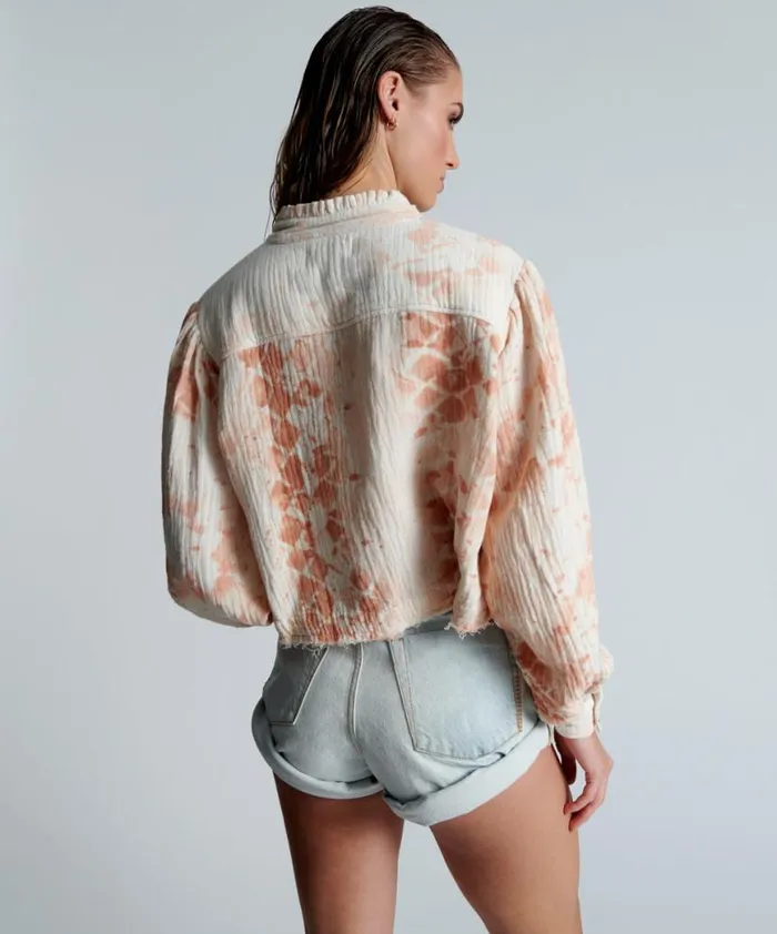 Women One Teaspoon Tops SOFT SNAKE RHIANNON TOP Women One Teaspoon Tops SOFT SNAKE RHIANNON TOP