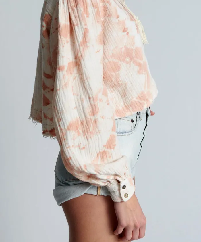 Women One Teaspoon Tops SOFT SNAKE RHIANNON TOP Women One Teaspoon Tops SOFT SNAKE RHIANNON TOP