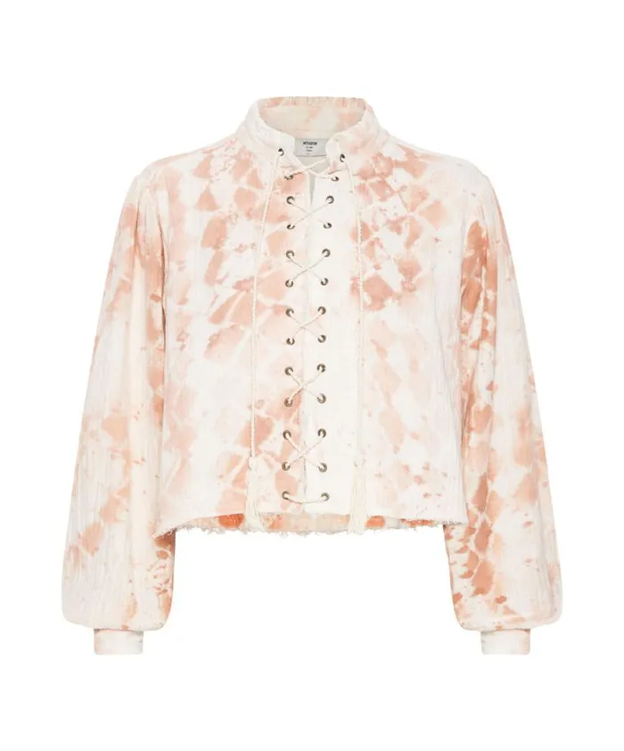 Women One Teaspoon Tops SOFT SNAKE RHIANNON TOP Women One Teaspoon Tops SOFT SNAKE RHIANNON TOP