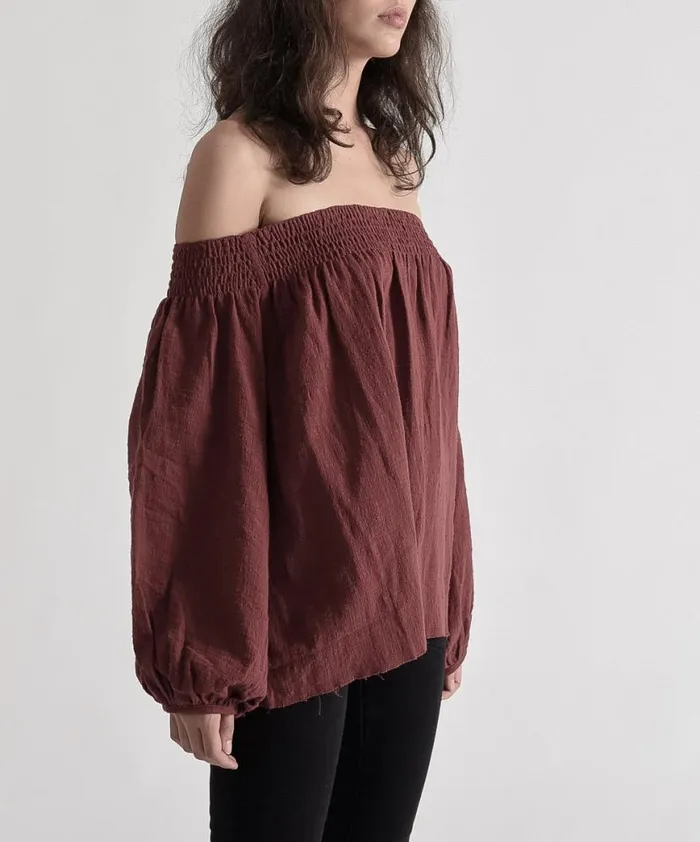 Women One Teaspoon Tops TAHITIAN PEARL MUSLIN TOP 0 Women One Teaspoon Tops TAHITIAN PEARL MUSLIN TOP 0