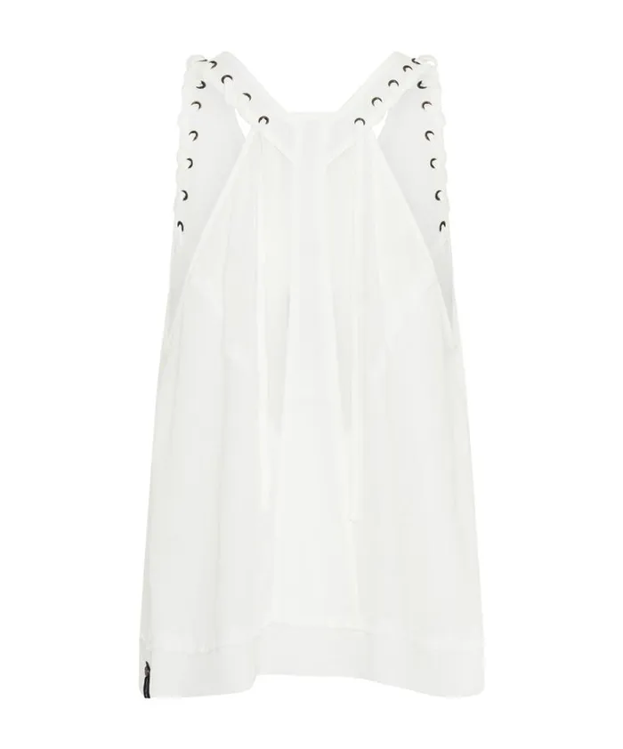 Women One Teaspoon Tops WHITE LACED CHARLESTON TOP Women One Teaspoon Tops WHITE LACED CHARLESTON TOP