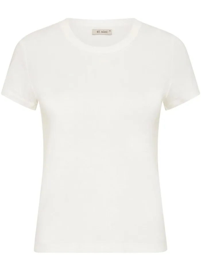 Women Organic Cotton Baby Tee White The UNDONE Tops
