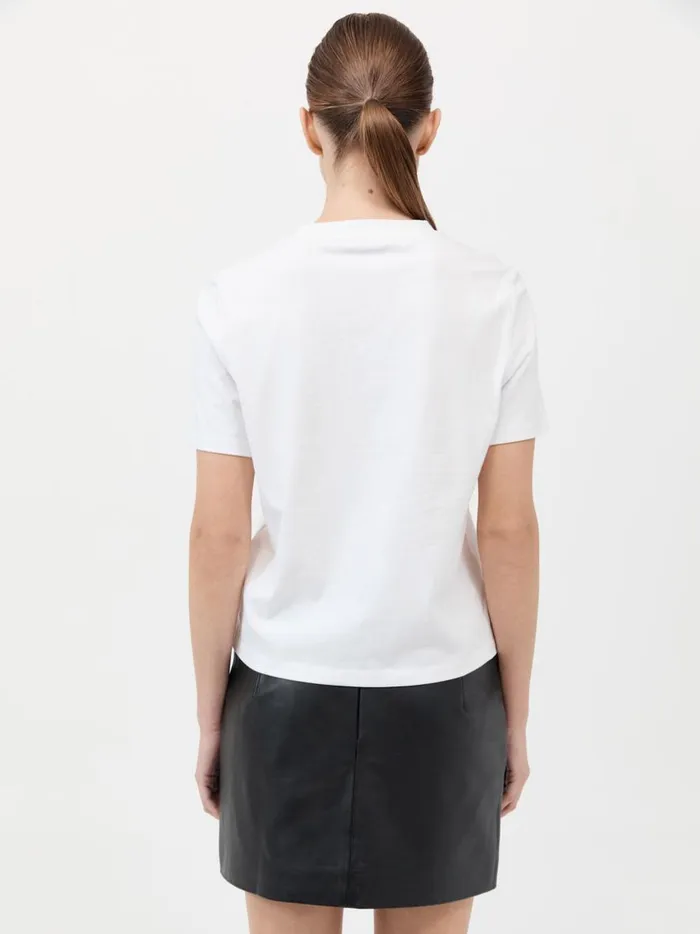 Women Organic Cotton Classic Tee White The UNDONE Tops Women Organic Cotton Classic Tee White The UNDONE Tops