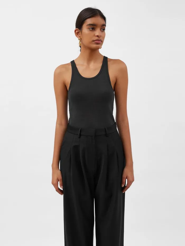 Women Organic Cotton Everyday Tank Black The UNDONE Tops