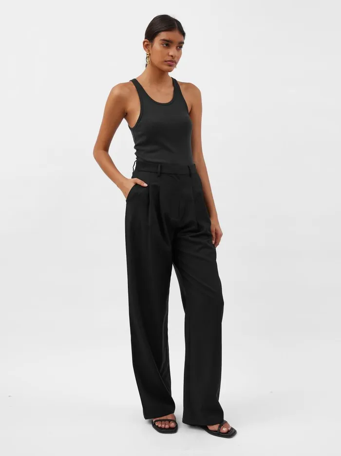 Women Organic Cotton Everyday Tank Black The UNDONE Tops