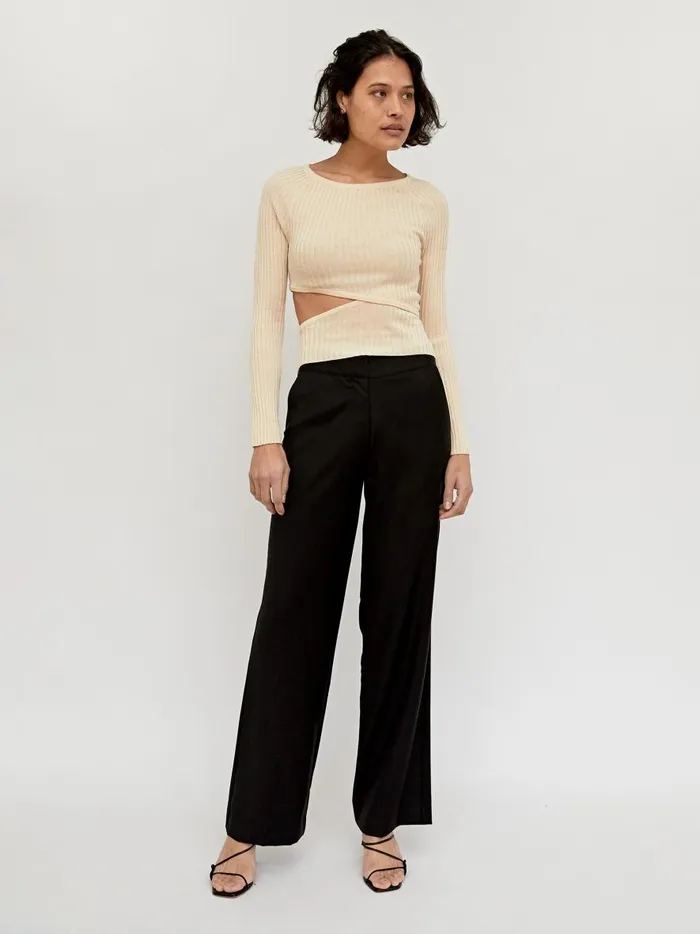 Women Origami Top Ivory The UNDONE Tops