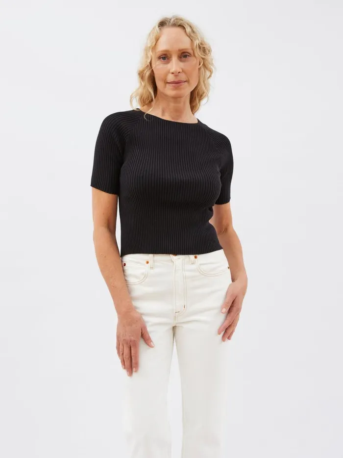 Women Palm TShirt Black The UNDONE Tops