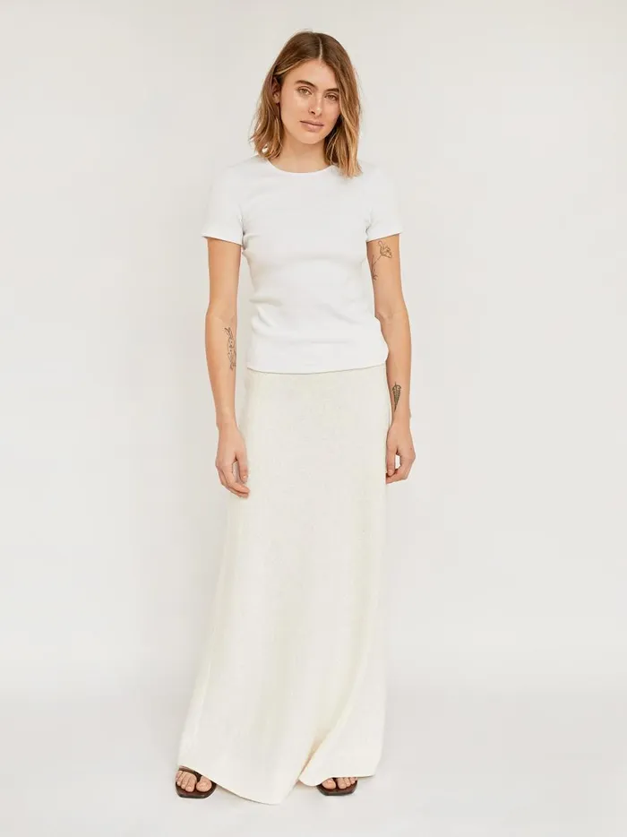 Women Pila Maxi Skirt Crema The UNDONE Skirts