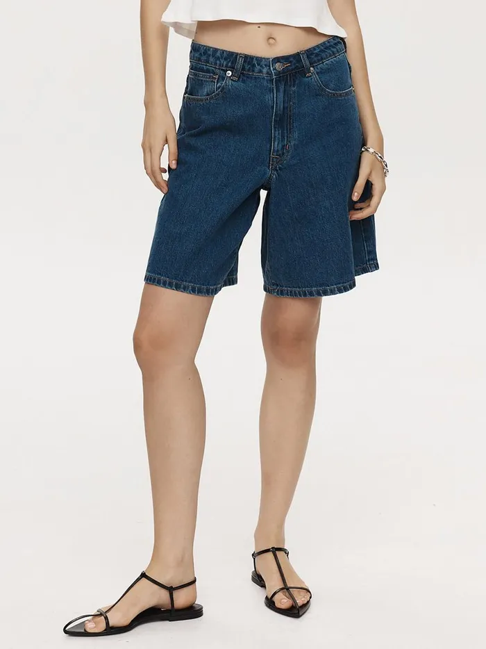 Women Relaxed Jean Short Heritage Blue The UNDONE Shorts