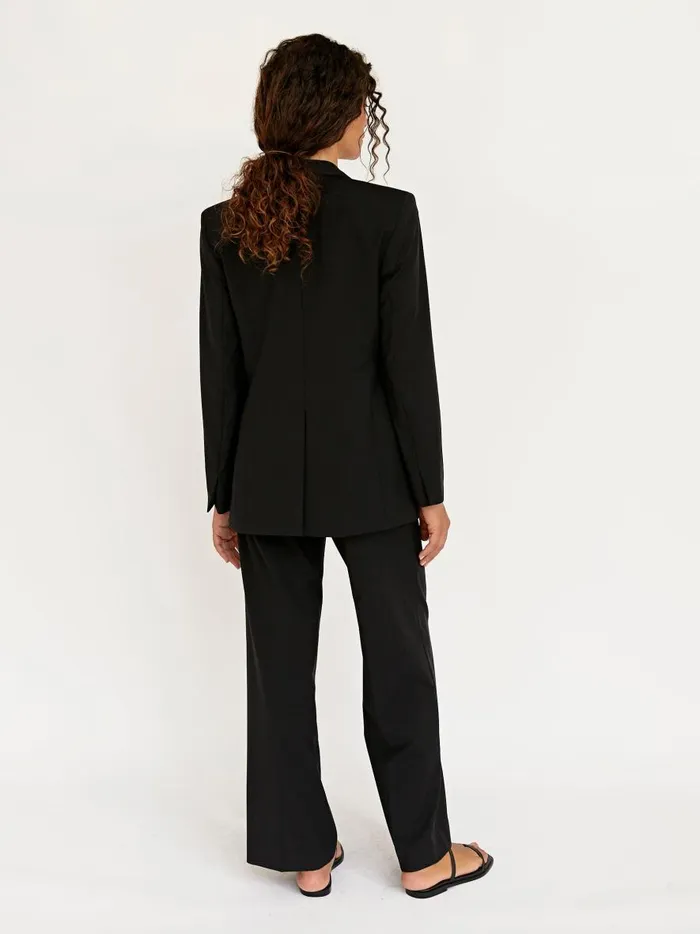 Women Relaxed Tailored Blazer Black The UNDONE Jackets