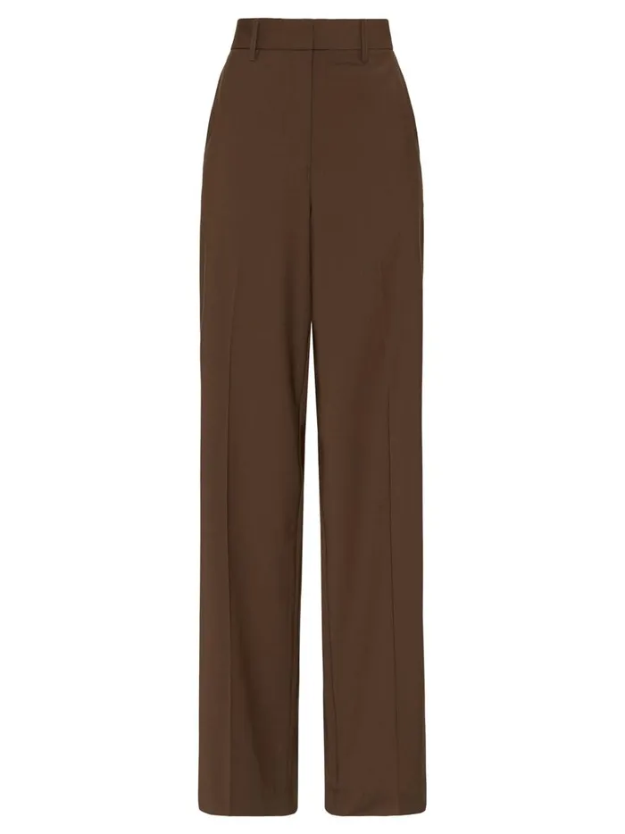Women Relaxed Tailored Trouser Coffee The UNDONE Pants