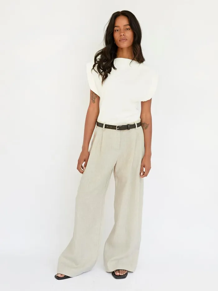 Women Relaxed Trouser Natural The UNDONE Pants
