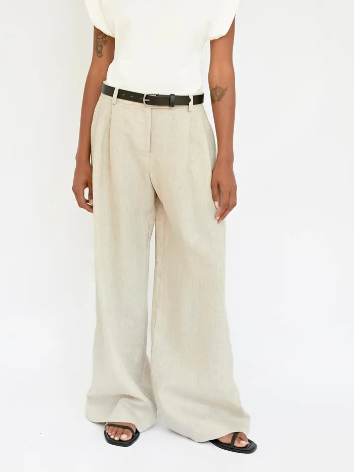 Women Relaxed Trouser Natural The UNDONE Pants