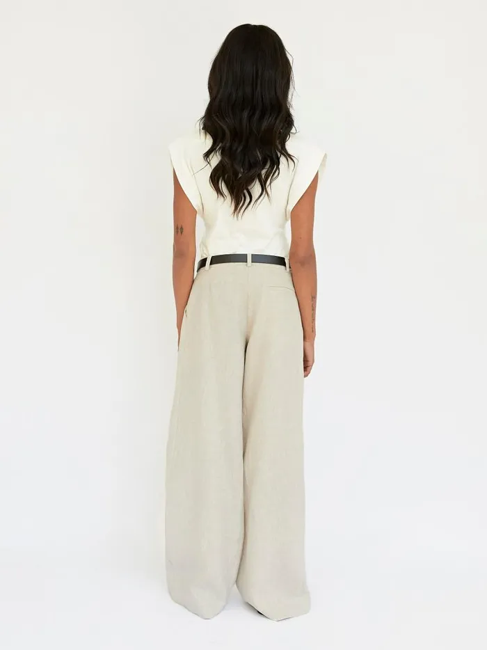 Women Relaxed Trouser Natural The UNDONE Pants
