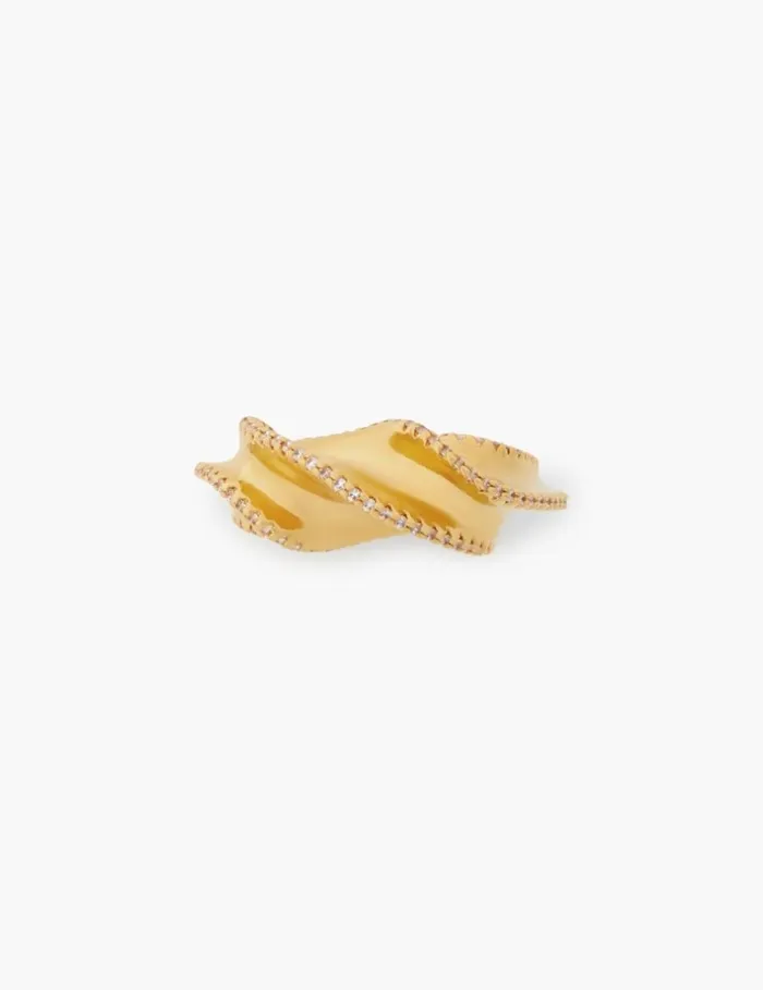 Women Rings Zimmermann Paint Stroke Ring Gold