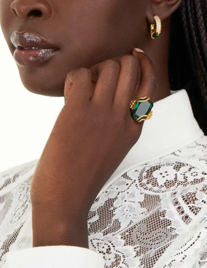 Women Rings Zimmermann Tangled Rope Cocktail Ring Goldemerald