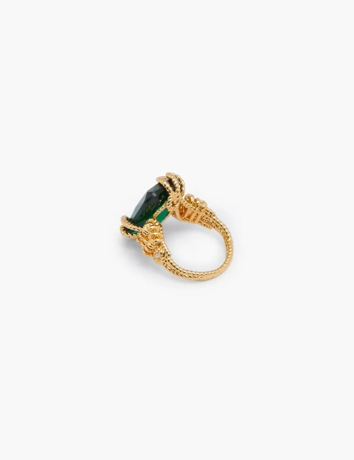 Women Rings Zimmermann Tangled Rope Cocktail Ring Goldemerald