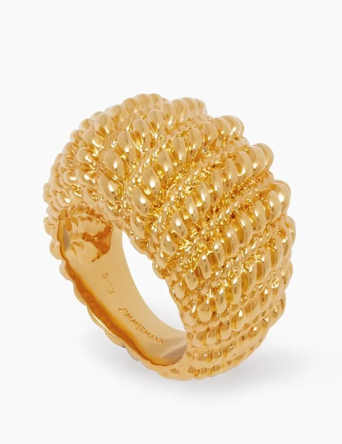 Women Rings Zimmermann Twisted Rope Dome Ring Gold