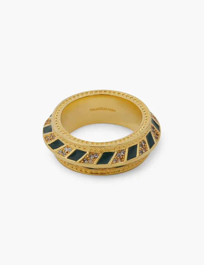 Women Rings Zimmermann Zimmemorabilia Band Ring Goldgreen