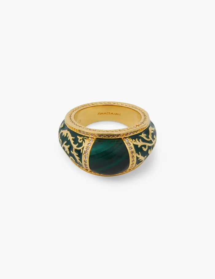Women Rings Zimmermann Zimmemorabilia Ring Goldmalachite