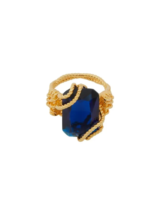 Women Rings Zimmermann Zimmermann Bloom Ring Goldsapphire