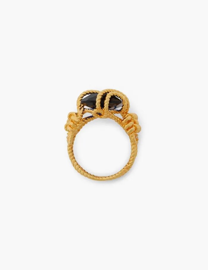 Women Rings Zimmermann Zimmermann Bloom Ring Goldsapphire
