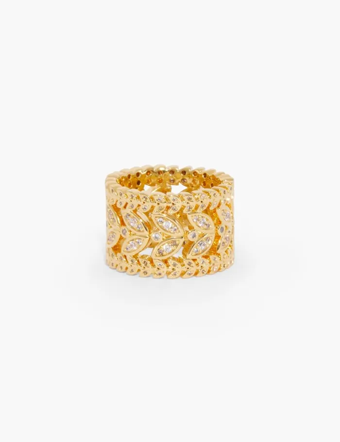 Women Rings Zimmermann Zimmermann Laurel Band Ring Gold