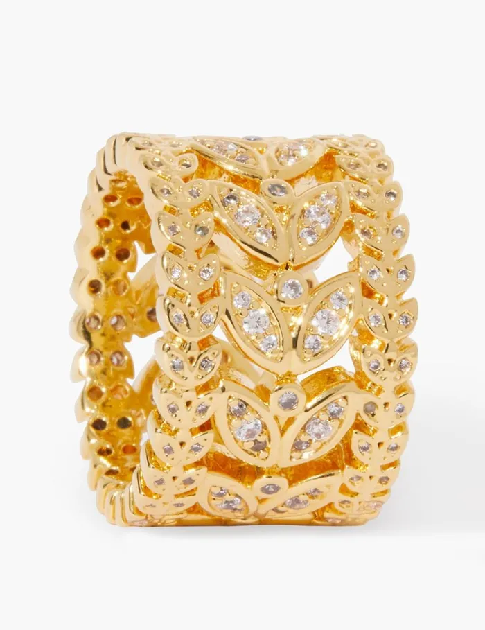 Women Rings Zimmermann Zimmermann Laurel Band Ring Gold