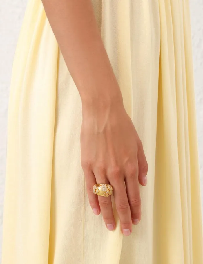 Women Rings Zimmermann Zimmermann Midnight Ring Gold
