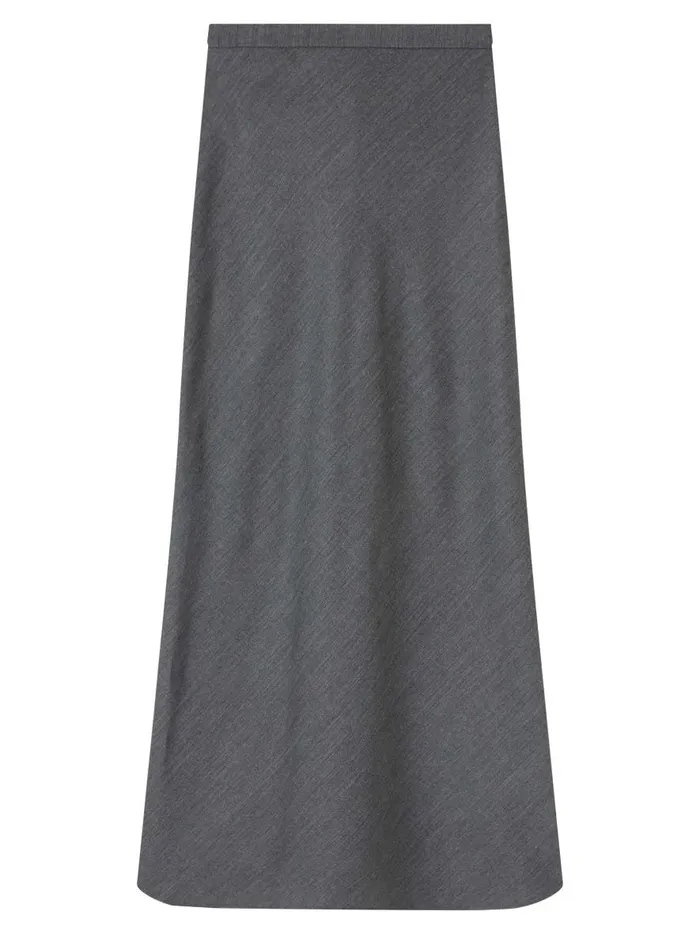 Women Riva Bias Skirt Charcoal Melange The UNDONE Skirts