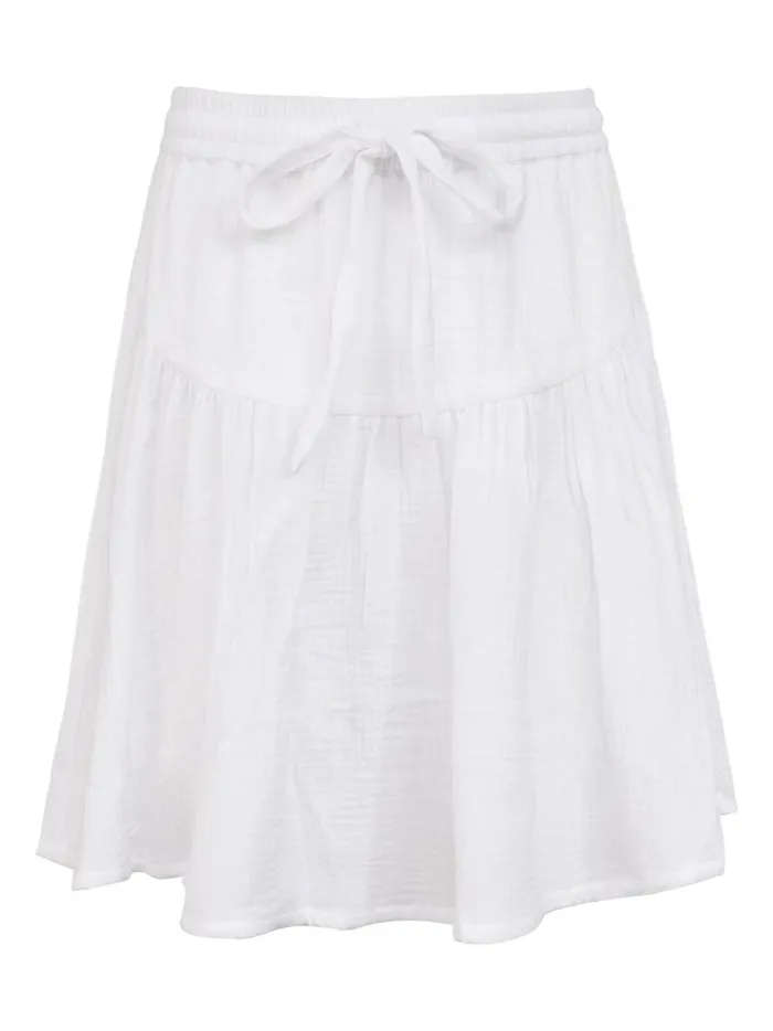 Women Romance Mini Skirt White The UNDONE Skirts