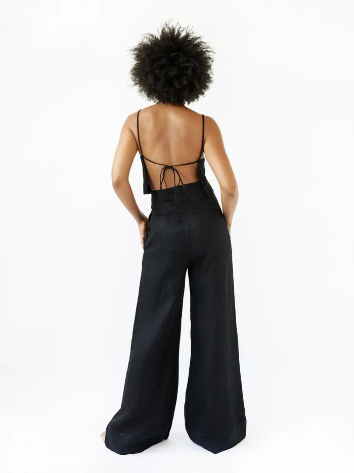 Women Rouleau Cami Top Black The UNDONE Tops