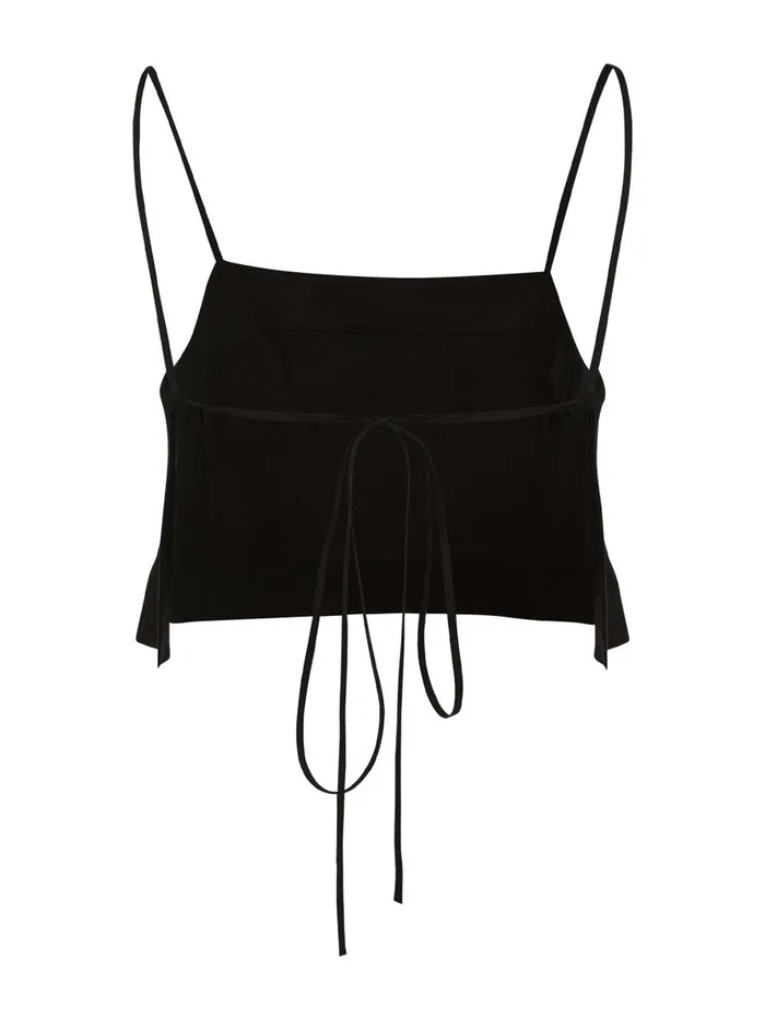 Women Rouleau Cami Top Black The UNDONE Tops