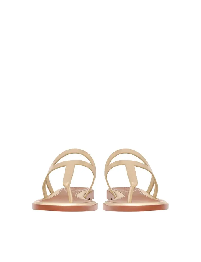 Women Sandals Zimmermann Zimmermann Bay Thong Gold