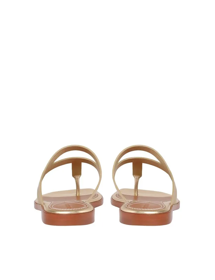 Women Sandals Zimmermann Zimmermann Bay Thong Gold