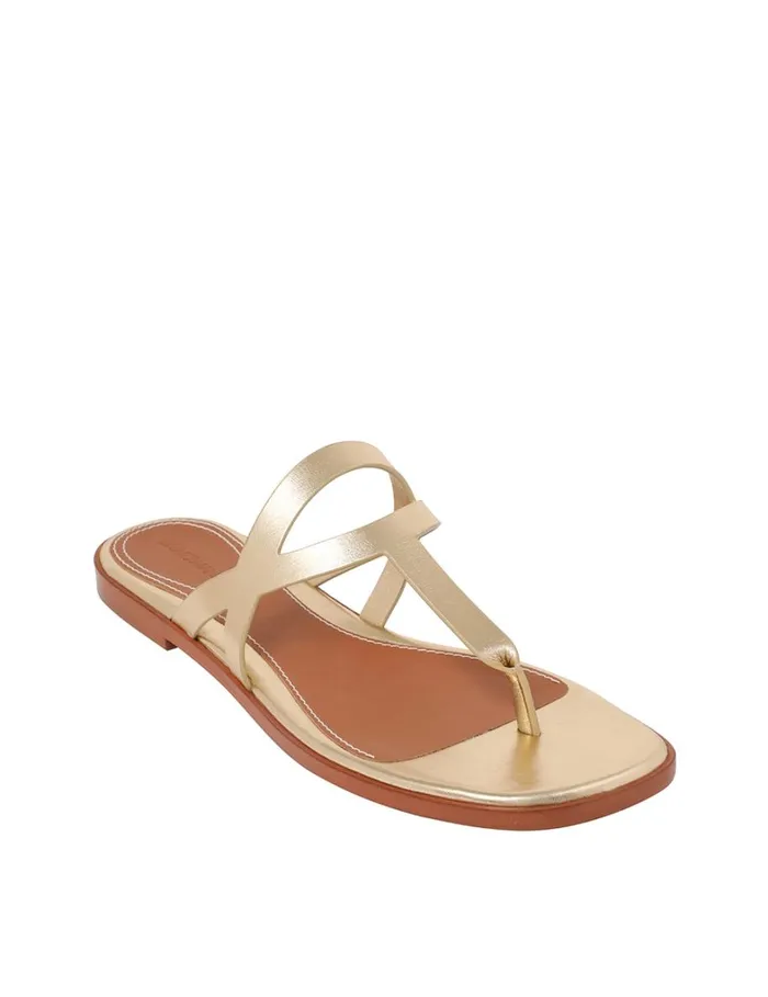 Women Sandals Zimmermann Zimmermann Bay Thong Gold
