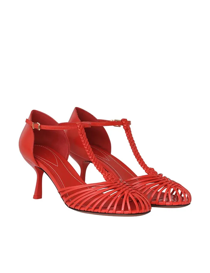 Women Sandals Zimmermann Zimmermann Celesta Pump 65 Tomato
