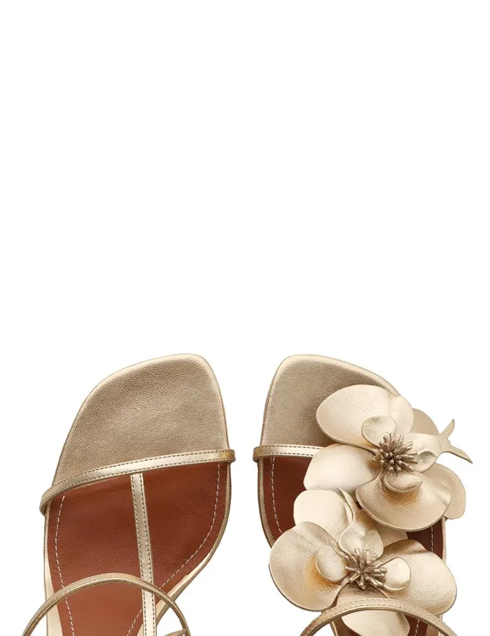Women Sandals Zimmermann Zimmermann Orchid Sandal 85 Gold