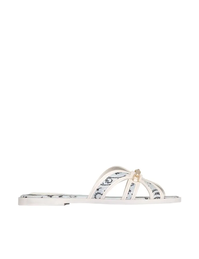 Women Sandals Zimmermann Zimmermann Prisma Slide Blue Bandana
