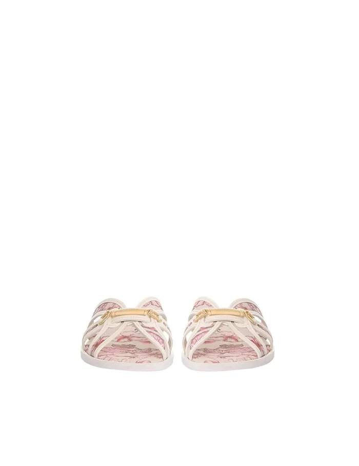 Women Sandals Zimmermann Zimmermann Prisma Slide Coral Hibiscus