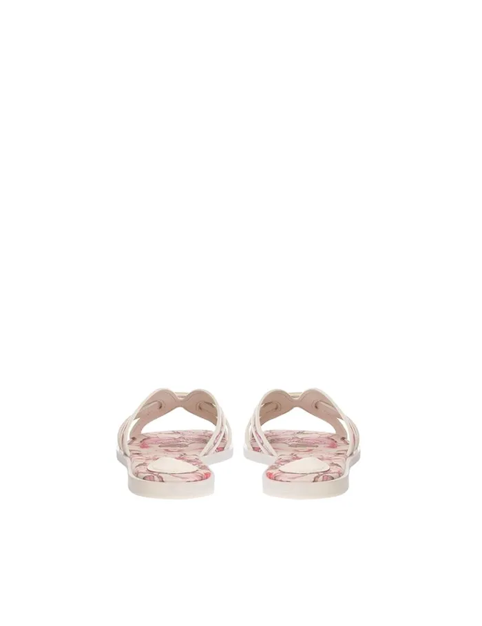 Women Sandals Zimmermann Zimmermann Prisma Slide Coral Hibiscus