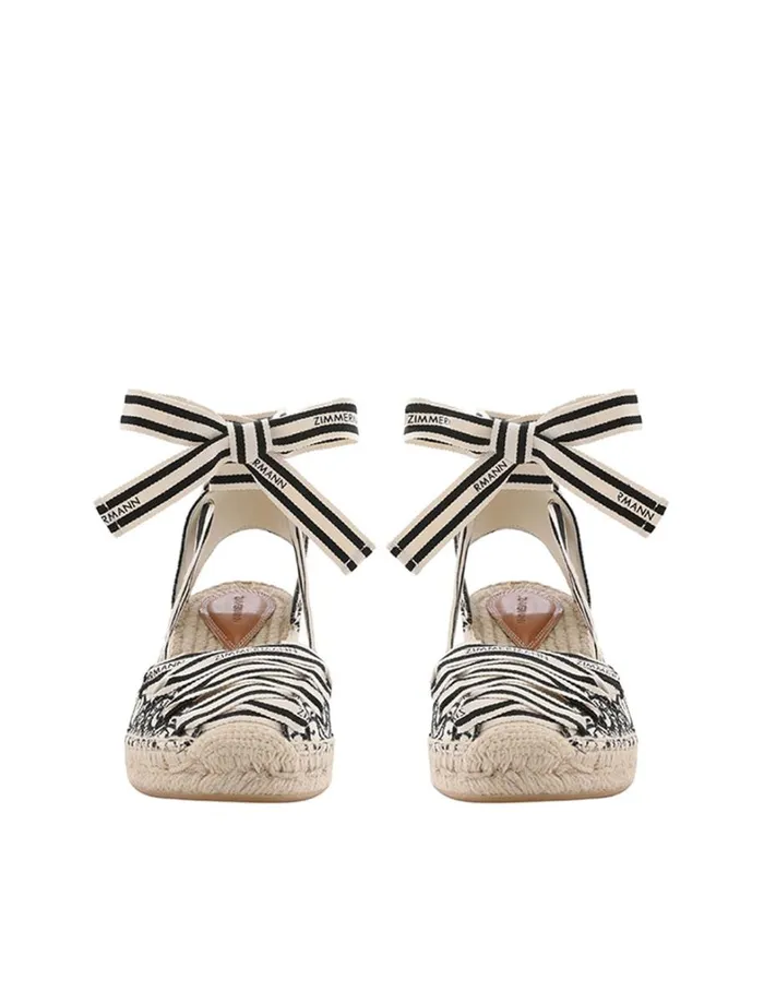 Women Sandals Zimmermann Zimmermann Sol Espadrille 95 Onyx
