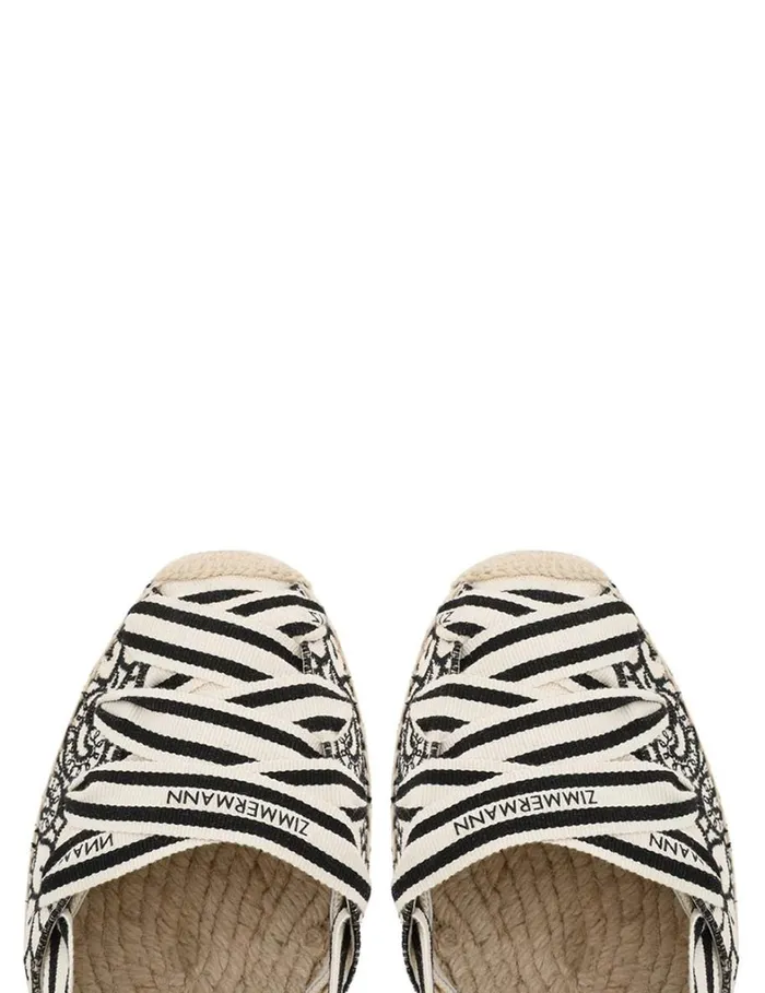 Women Sandals Zimmermann Zimmermann Sol Espadrille 95 Onyx