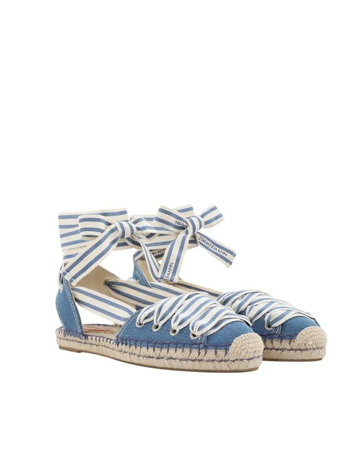 Women Sandals Zimmermann Zimmermann Sol Espadrille Denim